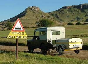 pothole sign