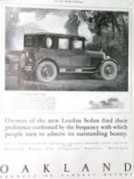 1925 Oakland Landau Sedan Automobile
